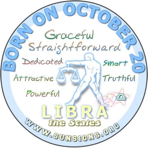 October 20 Zodiac Birthday Horoscope Personality | SunSigns.Org