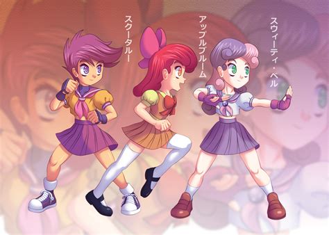 cutie mark crusaders fighting schoolgirls - My Little Pony Friendship is Magic Photo (35862933 ...