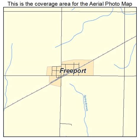 Aerial Photography Map of Freeport, KS Kansas