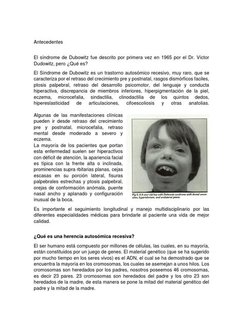 Sindrome de Dubowitz22 | PDF | Mutación | Gene