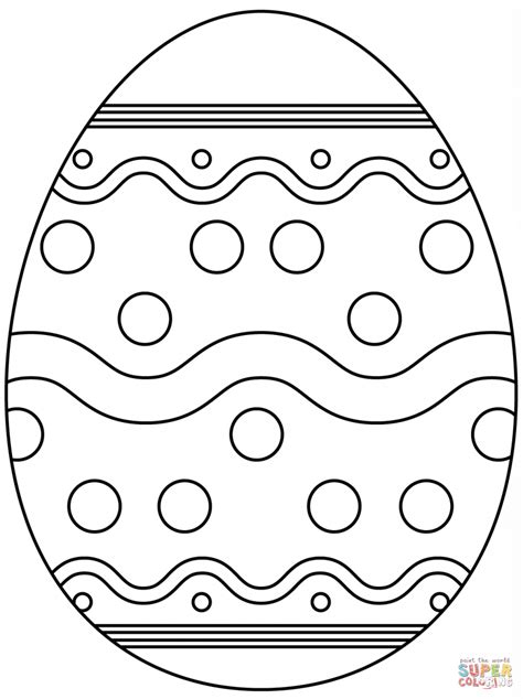 Large Easter Egg Coloring Pages at GetDrawings | Free download