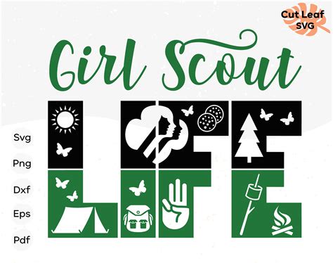 Girl scout svg girl scout logo svg summer svg scout svg | Etsy México