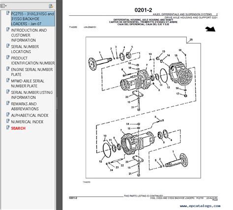 John Deere 310 Backhoe Parts Diagram