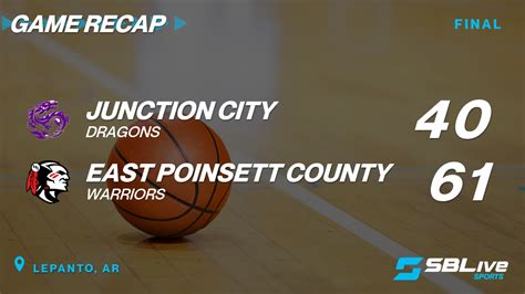 Junction City vs East Poinsett County Boys Basketball - Feb 29, 2024 - scorebooklive.com