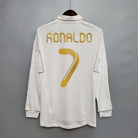 [Premium Quality] Real Madrid Home Ronaldo 11 12 Retro Jersey Full Sleeves - Footballmonk