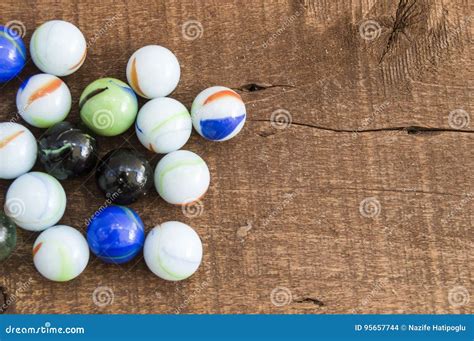 Children`s Games Playing Marbles Various Colored Marble Paintings, Stock Photo - Image of food ...