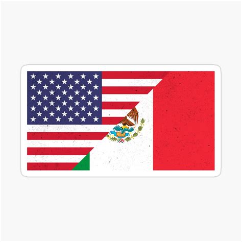 Mexican American Flag Drawing - professoranab