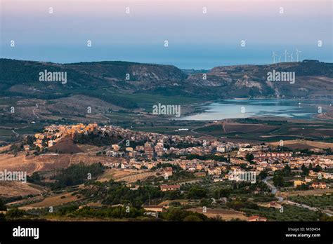 A view of the village of Sambuca di Sicilia, Italy. Sambuca di Sicilia ...