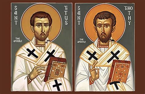 Saints Timothy and Titus – January 26 – Early Christians