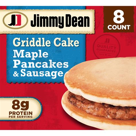 Jimmy Dean Maple Pancakes & Sausage Griddle Cake Sandwich, 32 oz, 8 ...