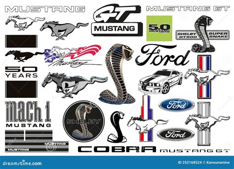 Ford Logo Mustang Stock Illustrations – 19 Ford Logo Mustang Stock ...