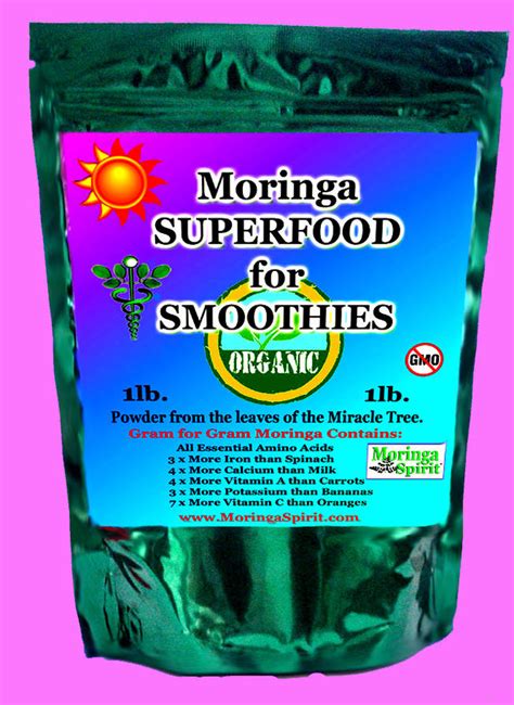 Product Labels For Moringa Superfood - Smoothies Foil Bag - Customer Ideas - OnlineLabels.com