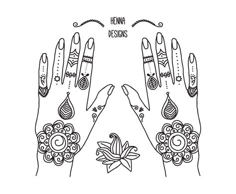 Vector Henna Tattoos