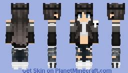 Black~Crown (girl version) Minecraft Skin