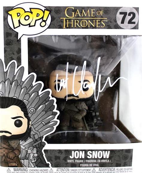 Kit Harington Signed "Game of Thrones" #72 Jon Snow Funko Pop Figure ...