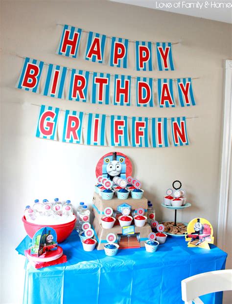 Griffin Turns 2...Thomas The Train Birthday Party - Love of Family & Home