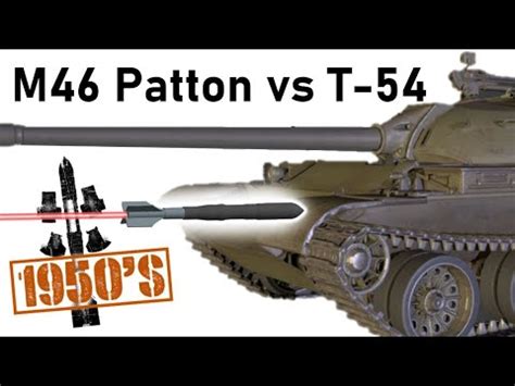 1950's EXPERIMENTAL APFSDS vs T-54 | M46 vs T-54 | 90mm T82E23 Armour ...