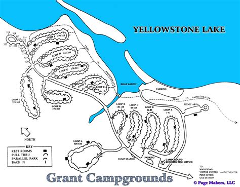 Grant Campground Map, Pictures and Video Yellowstone National Park ...