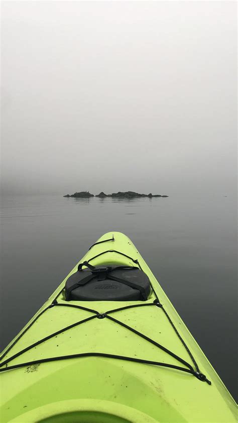 Kayaking through mist around Orcas Island. So eerie yet peaceful... : Kayaking