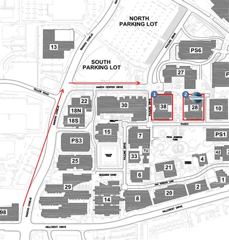 Amgen Thousand Oaks Campus Map - Campus Map