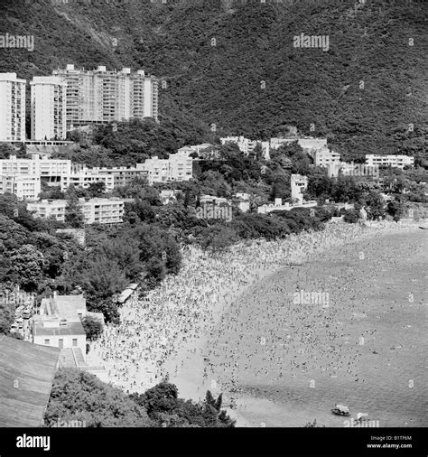 Crowds on Repulse Bay beach Hong Kong Island 1978 Stock Photo - Alamy
