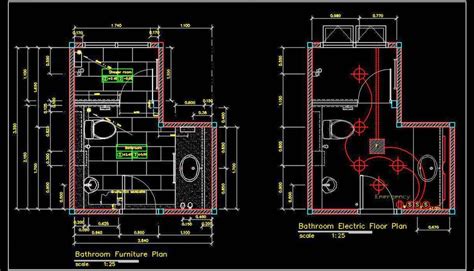 Toilet Plan Detail DWG File Free Download Autocad, Architecture Concept ...