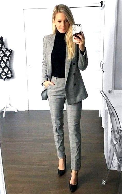 27 Cute Professional Work Outfits Ideas For Women 2020 - Pinmagz | Ropa ...