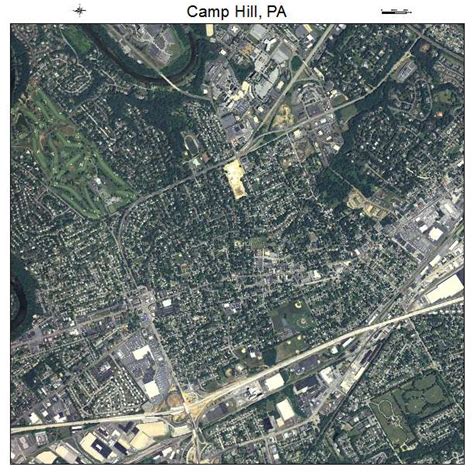 Aerial Photography Map of Camp Hill, PA Pennsylvania