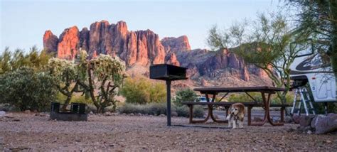 Camping at Lost Dutchman State Park in Arizona