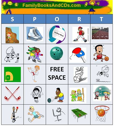 Free Printable Sports Bingo Cards - Printable Bingo Cards