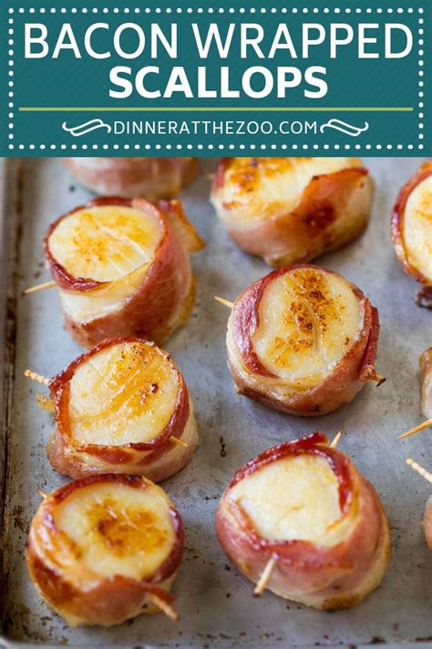 Bacon Wrapped Scallops - Dinner at the Zoo