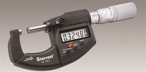 Starrett Introduces Electronic Digital Micrometers