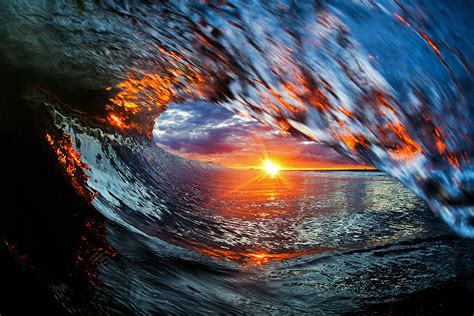 New York Surf Sunset | A photo taken inside the "barrel" of … | Flickr