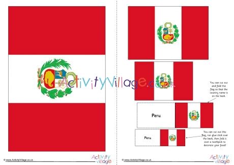 Peru Flag Printable