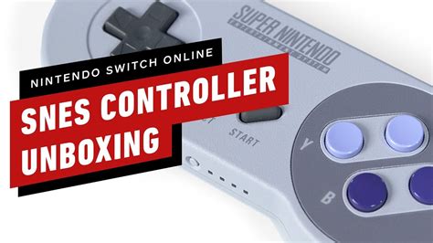 Nintendo Switch Online SNES Controller Unboxing - YouTube