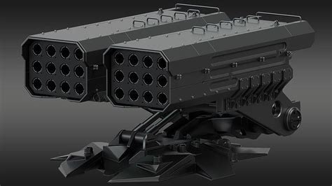 SciFi Missile Launcher 3D model | CGTrader