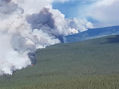 Telegraph Creek fires merge in British Columbia, still growing