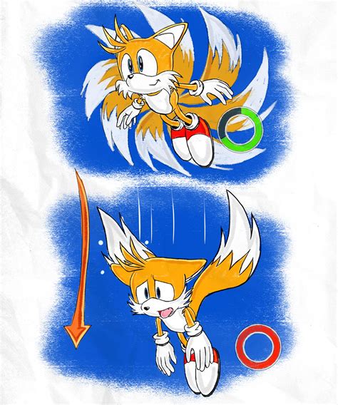 Tails Flight Gameplay - SA1 Remake Fan Concept Art by RubyofBlue on DeviantArt