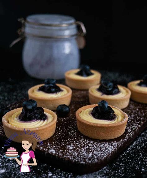 Mini Blueberry Cream Cheese Tarts Recipe - Veena Azmanov