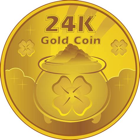 24k gold coin png - Clip Art Library