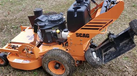 48IN SCAG COMMERCIAL WALK BEHIND MOWER W/ BAGGER AND SULKY! 15HP KAW! GSA Equipment New Used ...