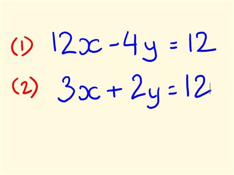 Simultaneous Equations - Example to solve 2 - YouTube