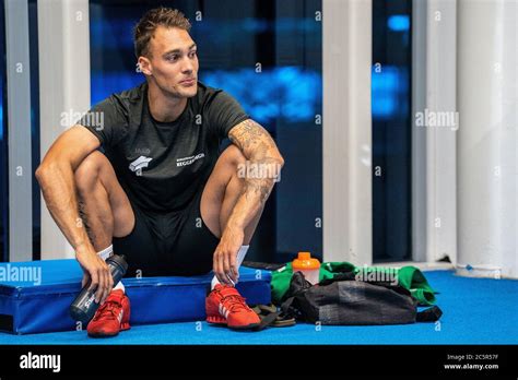 HEERENVEEN, NETHERLANDS - JUNE 29: Kjeld Nuis during a weight training ...