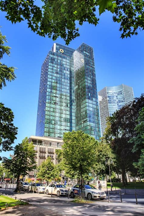 Commerzbank Tower editorial stock photo. Image of summer - 106268178