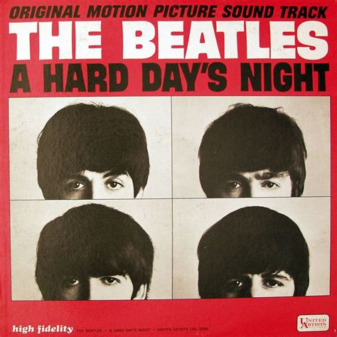 The Beatles 1964 "A Hard Day's Night" soundtrack on United Artists ...