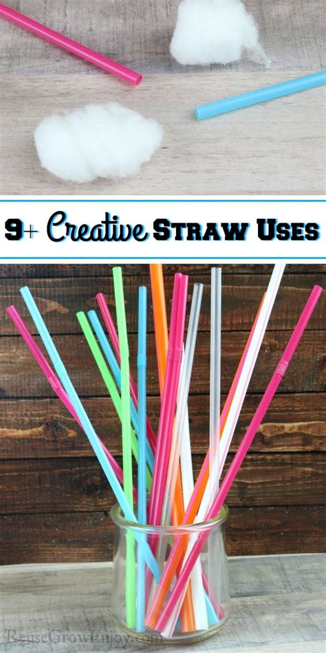 Recycle Straws 9+ Ways With These Creative Straw Uses - Reuse Grow Enjoy