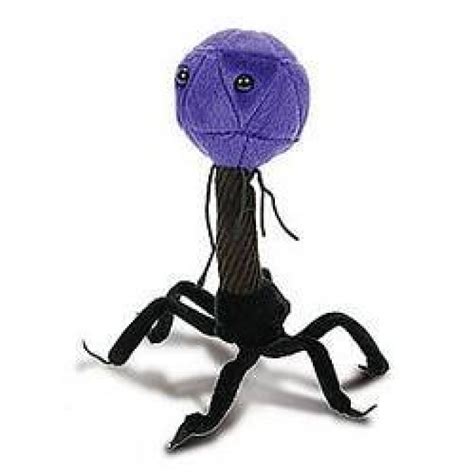 GeeksHive: Giant Microbes T4 (T4-Bacteriophage) Plush Toy - Stuffed Animals & Plush - Toys & Games