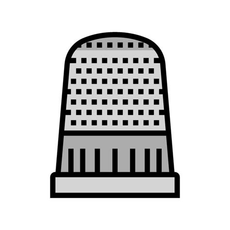 thimble embroidery hobby color icon vector illustration 26820188 Vector ...