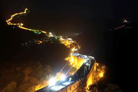 Great Wall Of China At Night Fantastic View ~ Luxury Places