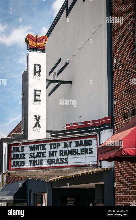 Rex Theater, 113 East Grayson Street, Galax, Virginia Stock Photo - Alamy